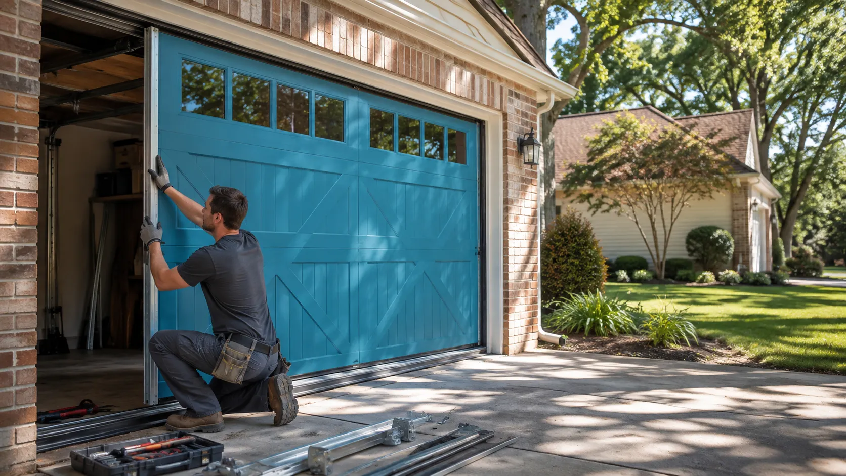 Garage door work on a home in Bradenton