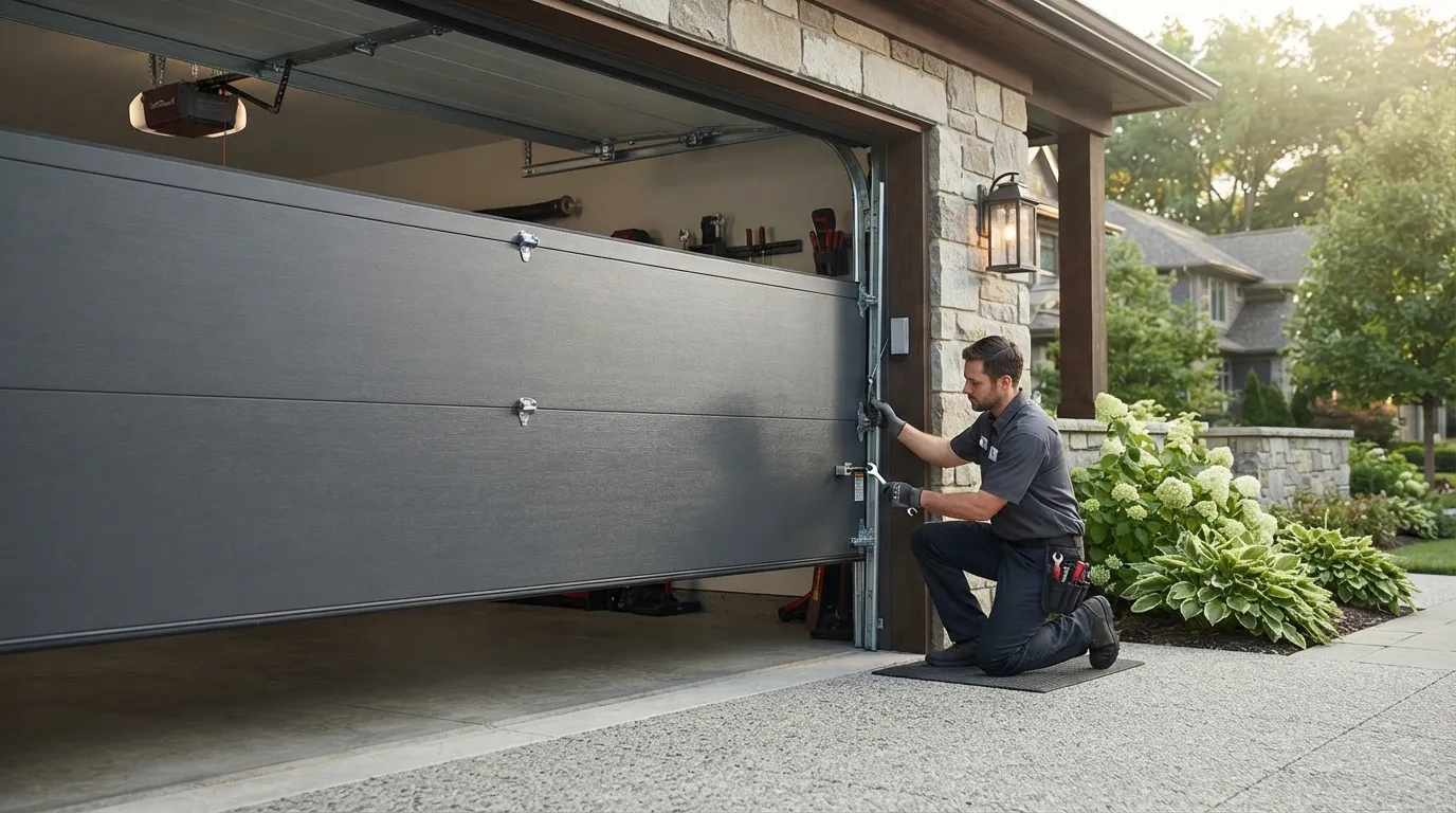 Off-Track Door Repair for West Bradenton's 1960s Hardware in Bradenton