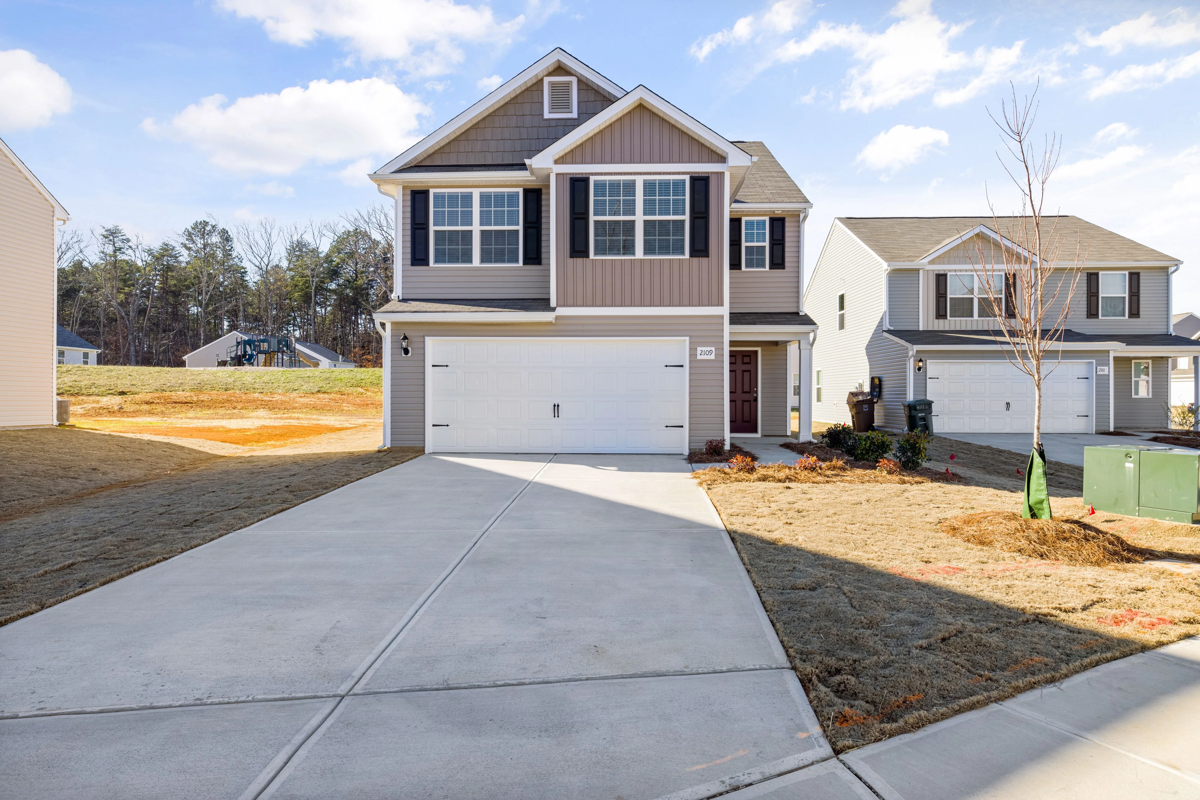 Residential garage door in West Samoset